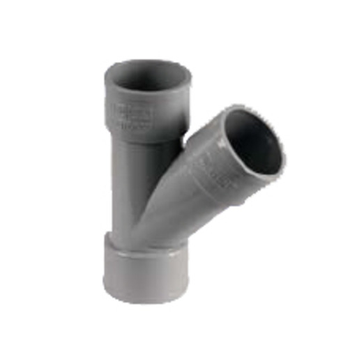 DERIVACION SIMPLE (INJERTO) HH Ø 40-45º PVC ADEQUA 1001621